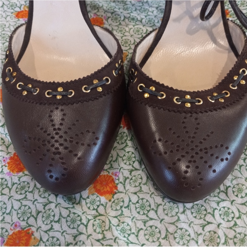 DSquared2 Heels in Black Chocolate Brown Size 8.5